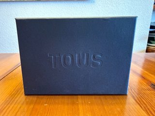 Oso decorativo TOUS efecto espejo azul con caja