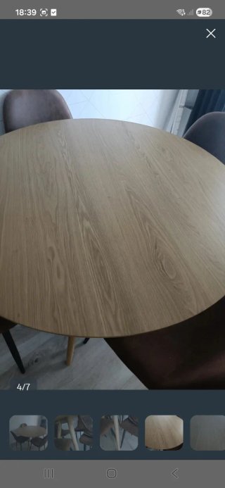 Mesa comedor redonda madera