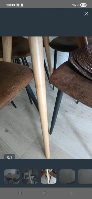 Mesa comedor redonda madera