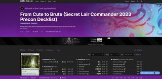From cute to Brute (Secret Lair Commander 2023)