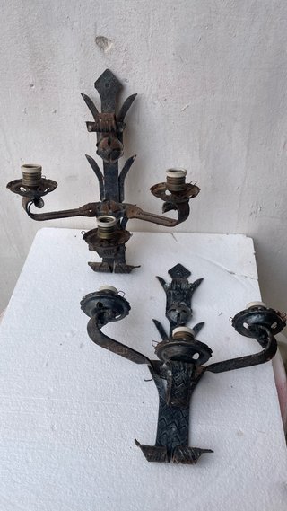 Forja antigua, Candelabros, Pestillos, Cierres....