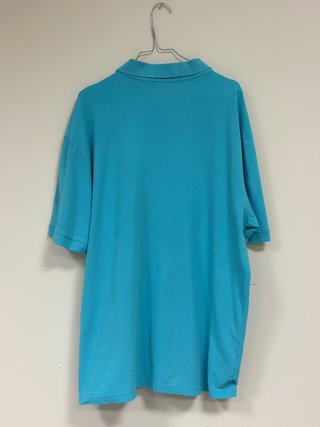 Polo retro Kappa azul turquesa XXXL