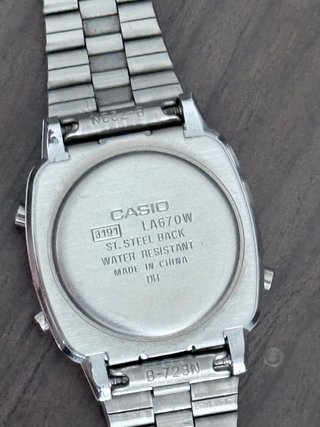 Reloj Casio Digital Plata Negro original