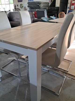 Mesa Comedor Bicolor Moderna