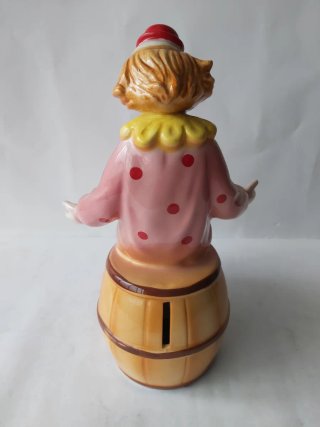 Hucha Payaso Porcelana Japonesa Vintage Años 70-80