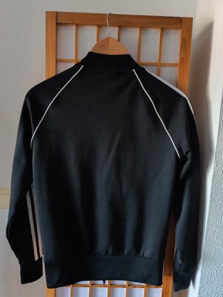 Chaqueta Adidas Negra con Rayas Blancas