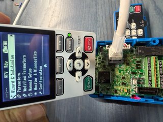 Panel LCD Externo Variador Omron Q2A/Q2V