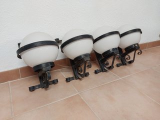 4 Lámparas de forja para exterior
