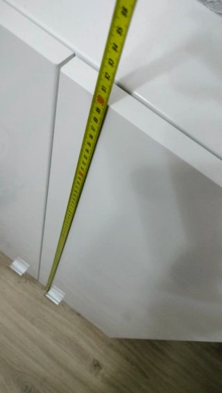 Mueble auxiliar baño suspendido lacado blanco