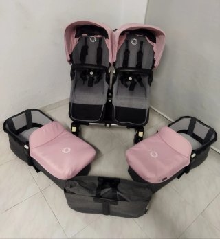 Bugaboo Donkey Rosa Palo y Gris Melange
