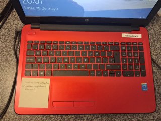 Ordenador HP Rojo