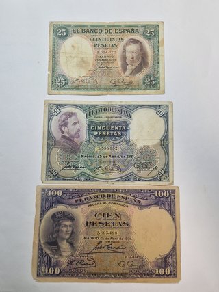 LOTE BILLETES PESETAS 1931