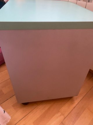 Mueble archivador juvenil gris y verde