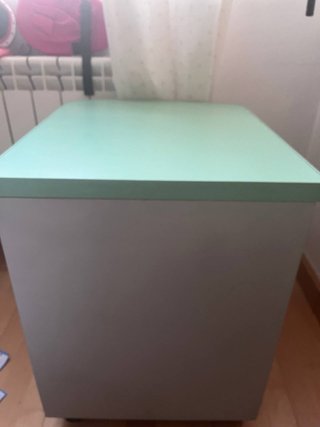 Mueble archivador juvenil gris y verde