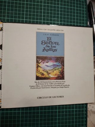 Libro antiguo señor de los anillos