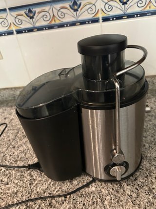 Licuadora Acero Inoxidable y Plástico Negro