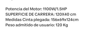 Cinta de correr casi nueva