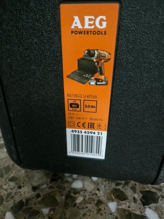 Taladro Atornillador AEG 18V Litio Ion