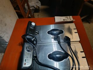 Freidora Doble QUIGG 2x3L