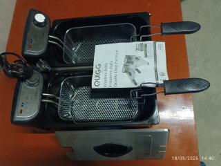 Freidora Doble QUIGG 2x3L