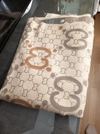 Pasmina Gucci Beige y Gris