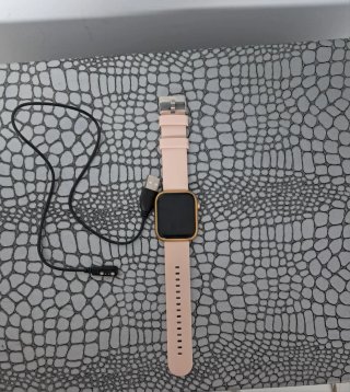 Reloj Inteligente Dorado y Rosa