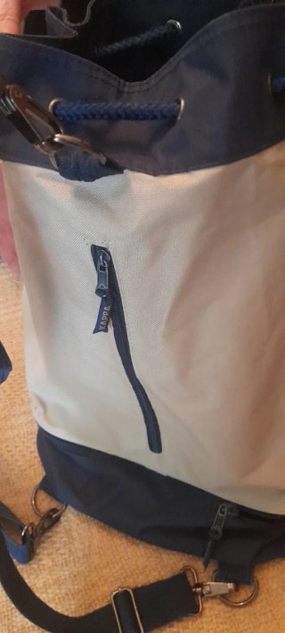 Sacca sportiva Kappa blu e beige