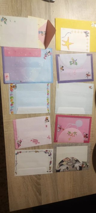 Lote de cartas perfumadas Disney