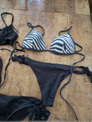 Bikinis Negro y Cebra