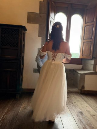 Vestido de Novia Blanco Talla S