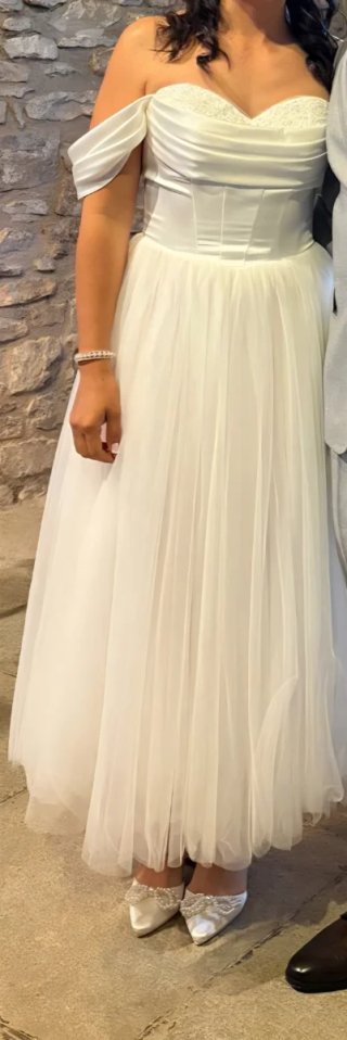 Vestido de Novia Blanco Talla S