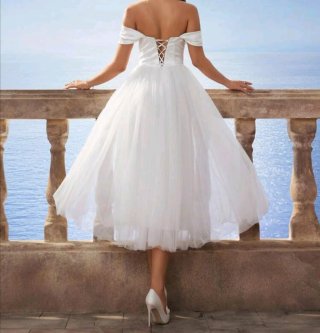 Vestido de Novia Blanco Talla S