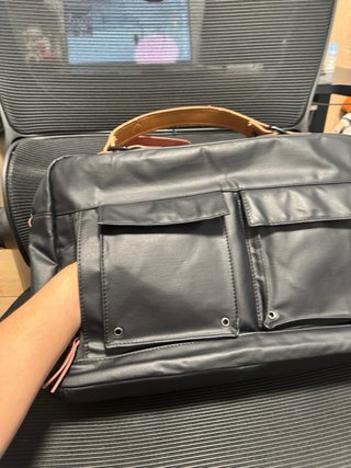 Bolso Portátil Negro Hombre