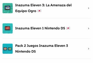 Pack Juegos Inazuma Eleven Nintendo DS