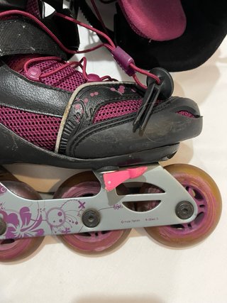 Patines decathlon Negro/Rosa Talla 34-37