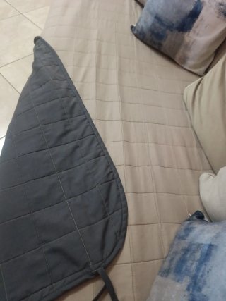 Copridivano tortora in cotone