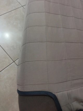 Copridivano tortora in cotone