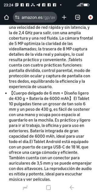 Tablet DMOAO D3 Android 15 10.1 Gemini AI