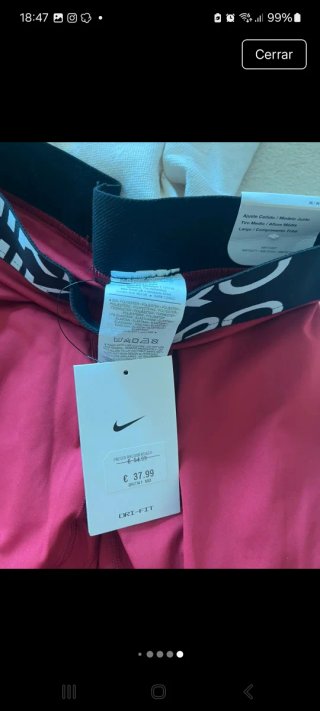 Conjunto Nike Pro Rojo M/L