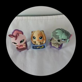 3 figuras PVC animalitos