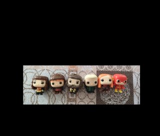 Lote 6 Figuras Mini Funko Harry Potter Kinder Joy