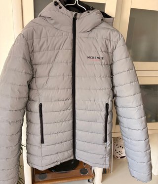 Junior plumífero McKenzie gris reflectante