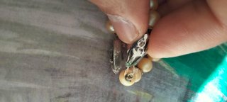 Parure Vintage Argento 800/835 Perle Crema