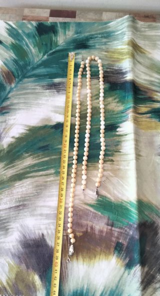 Parure Vintage Argento 800/835 Perle Crema
