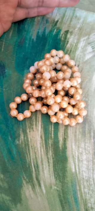 Parure Vintage Argento 800/835 Perle Crema