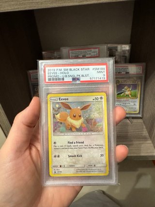 Eevee SM184 Promo PSA 9 2019 Cosmo Holo