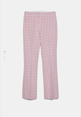 Traje de chaqueta y pantalón Vichy rosa
