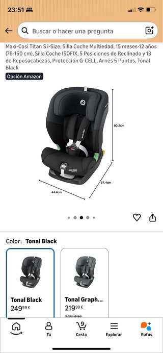 Seggiolino Auto Maxi-Cosi Titan S i-Size