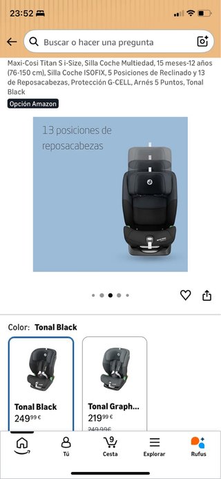 Seggiolino Auto Maxi-Cosi Titan S i-Size