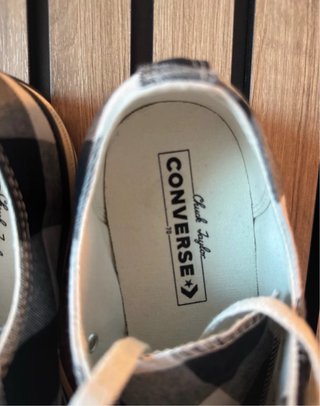 Zapatillas Converse a cuadros vintage